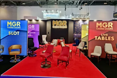 Custom built stand for technology trade fair